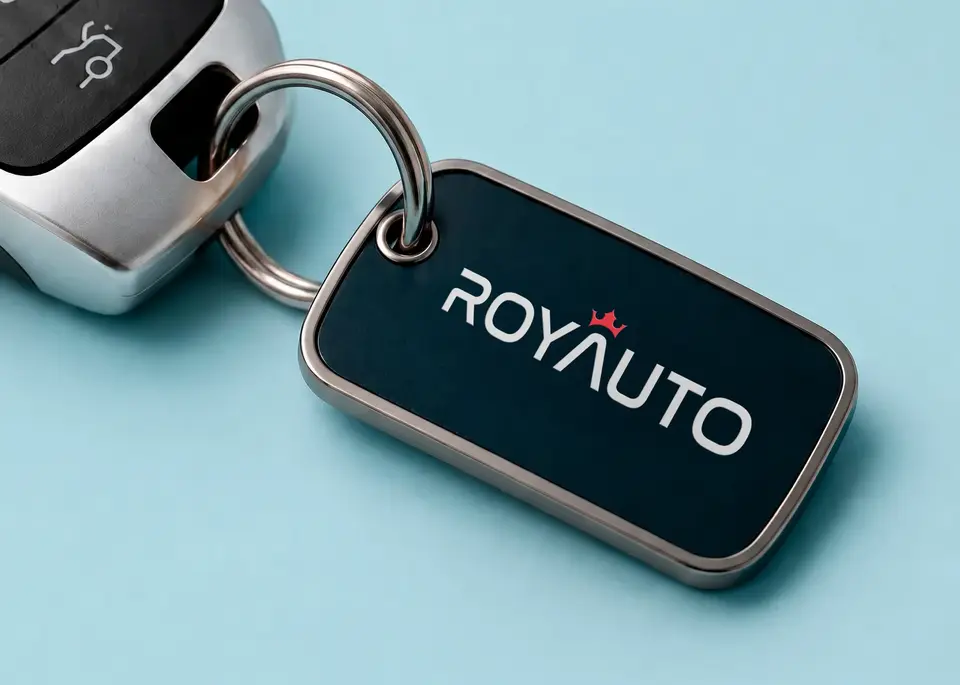 Llavero con la marca Royauto